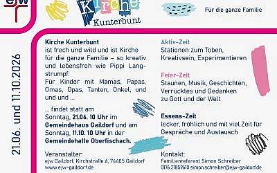 „Kunterbunte Familienkirche“